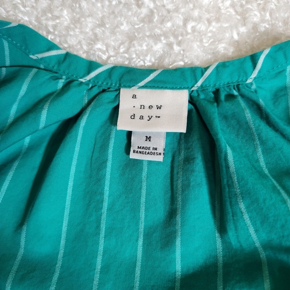 a new day Green Pleated Tie Front Sundress Resortwear,vacation,travel - Picture 10 of 10